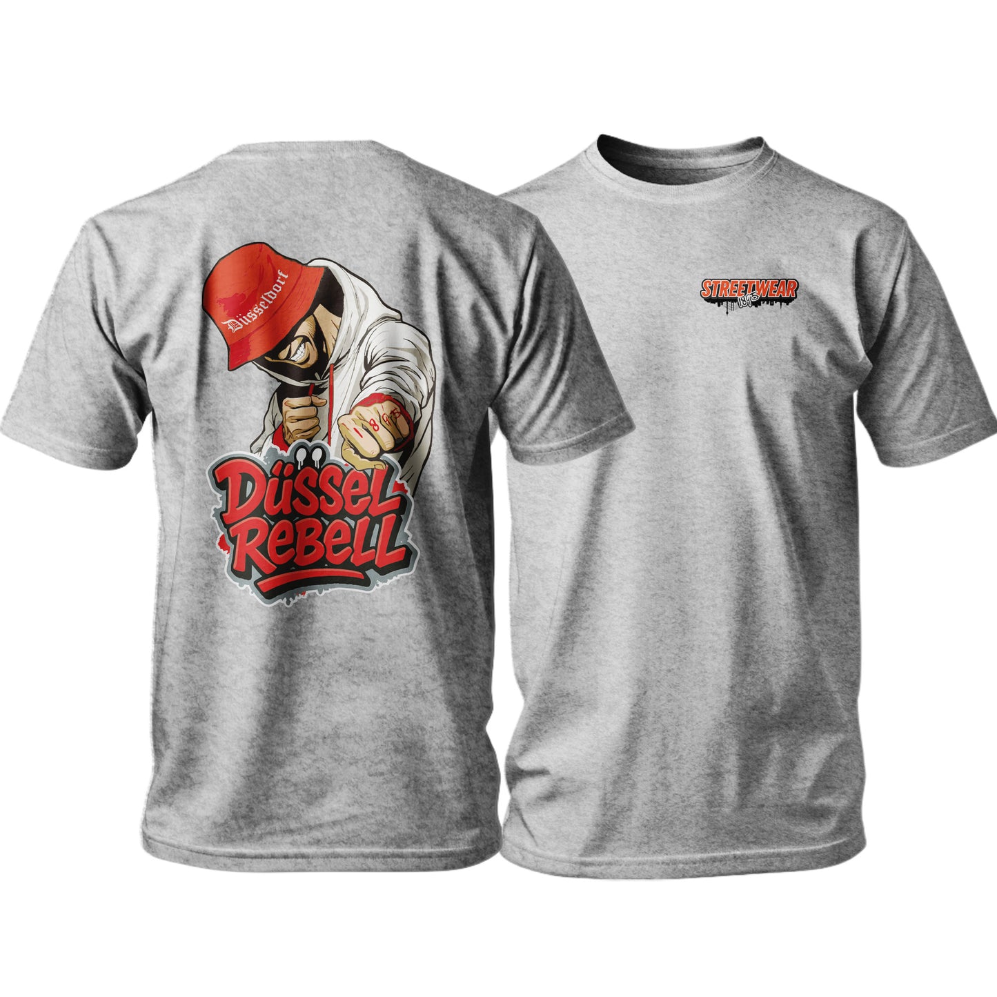 DüsselRebell Radschläger T-Shirt Schwarz | Düsseldorf Street Art | S-3XL