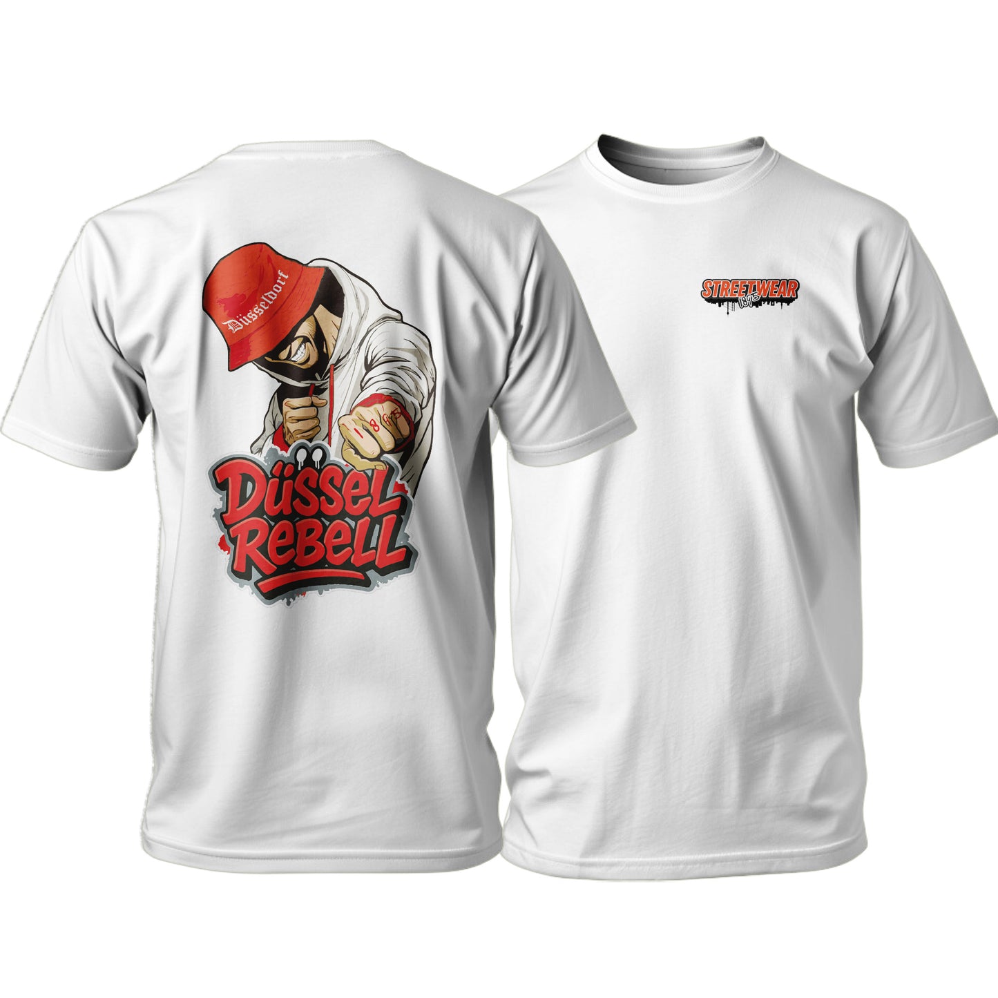 DüsselRebell Radschläger T-Shirt Schwarz | Düsseldorf Street Art | S-3XL