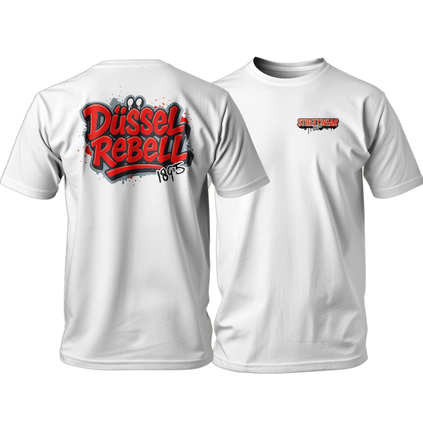 DüsselRebell Logo T-Shirt Schwarz | Düsseldorf Streetwear | S-3XL