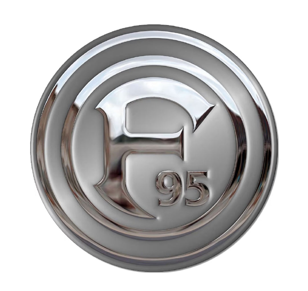 Fortuna 3D Chromaufkleber Logo | F95 Düsseldorf Premium Sticker