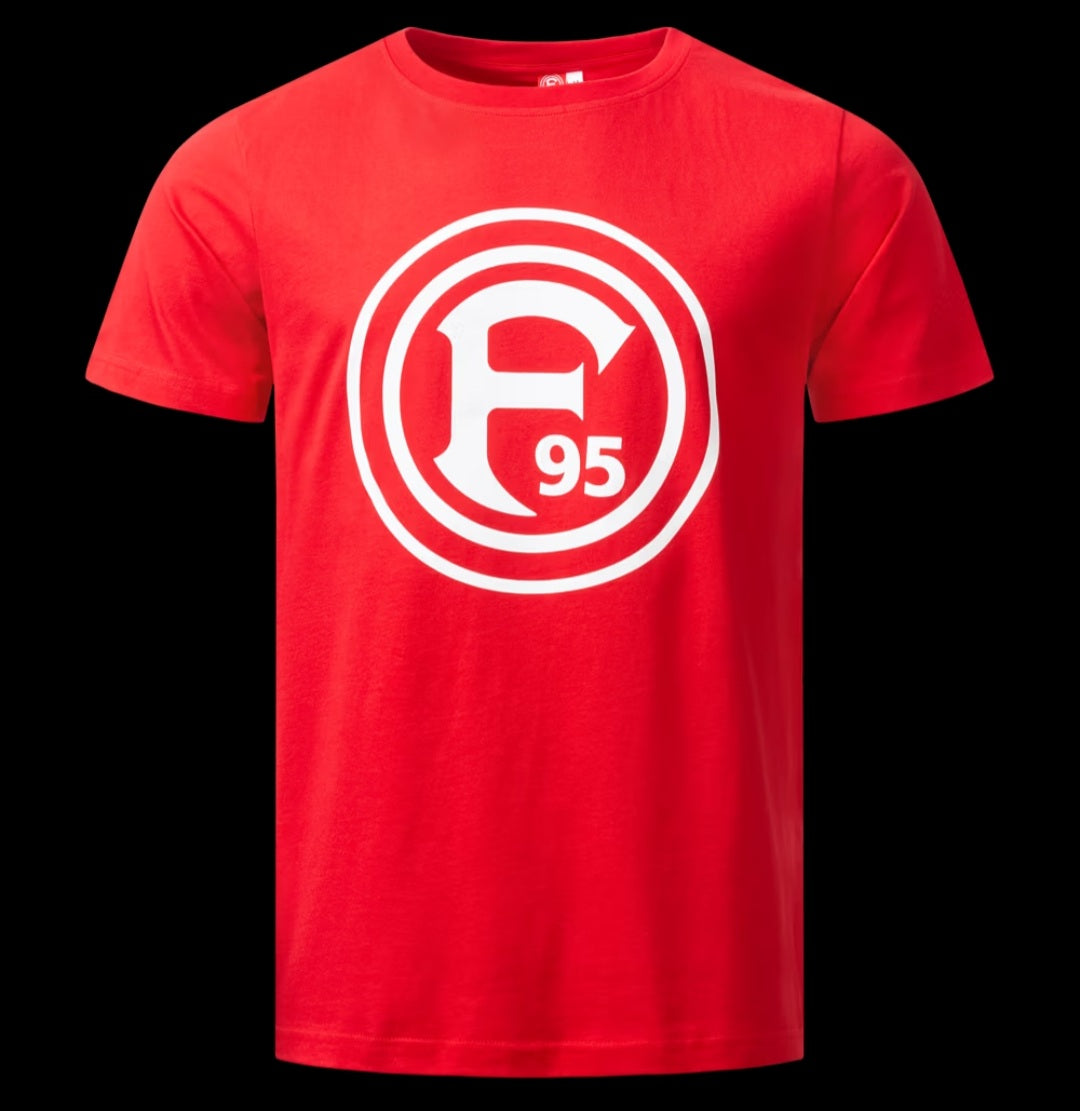 F95 Kinder T-Shirt Logo Rot | Fortuna Düsseldorf Kids Shirt | 92-152