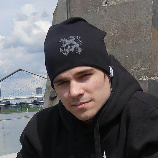 1288-Streetwear Longbeanie Grau | Strickmütze | Winter | Onesize