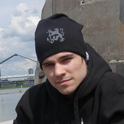 1288-Streetwear Longbeanie Schwarz | Winter Mütze | Onesize