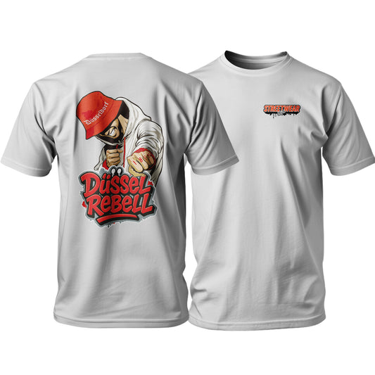DüsselRebell Radschläger T-Shirt Schwarz | Düsseldorf Street Art | S-3XL