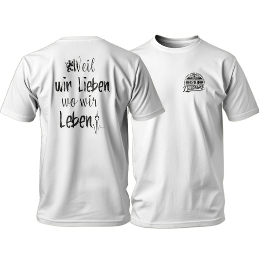 WWLWWL T-Shirt -weiß/schwarz-Weil Wir Lieben Wo Wir Leben | B9Label | S-3XL