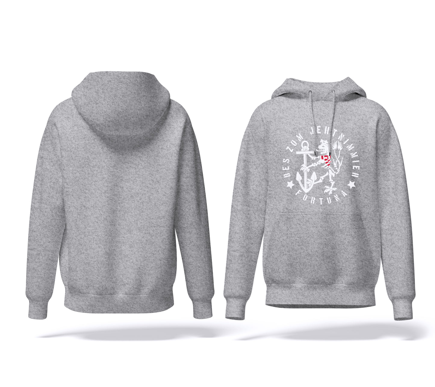 1288-Streetwear BZJ Hoodie Grau | Kapuzenpullover | S-2XL