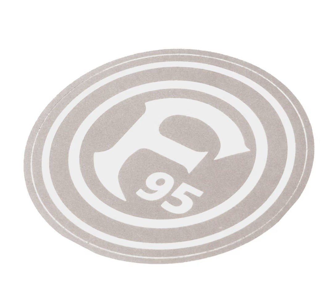 F95 Autoaufkleber Silber | Fortuna Düsseldorf Metallic Sticker