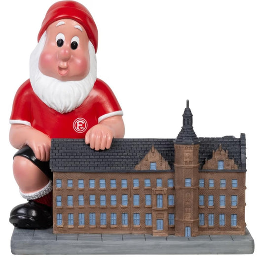 F95 Gartenzwerg Rathaus | Fortuna Düsseldorf Wahrzeichen | Deko