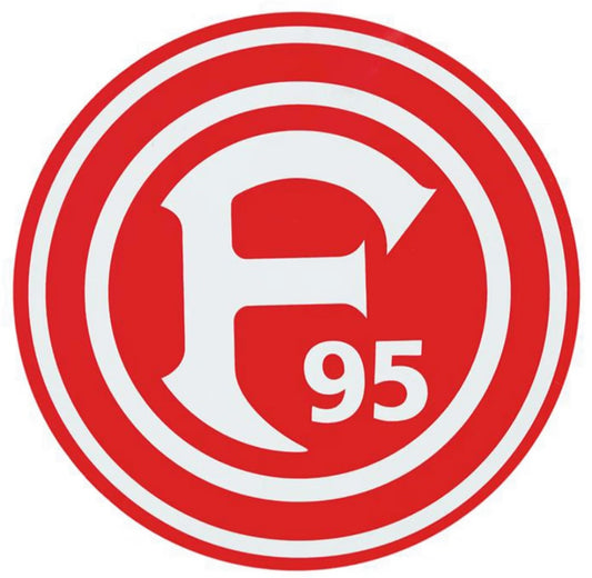 F95 Autoaufkleber Rot | Fortuna Düsseldorf Sticker | KFZ Deko