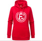 F95 Damen Hoodie Logo Rot | Fortuna Düsseldorf Hoodie Frauen | XS-XL
