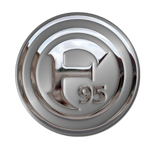 Fortuna 3D Chromaufkleber Logo | F95 Düsseldorf Premium Sticker