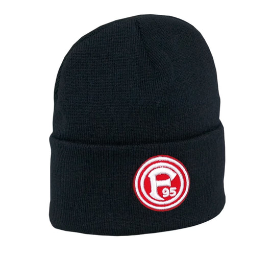 F95 Mütze Mit Umschlag Schwarz | Fortuna Düsseldorf Wintermütze